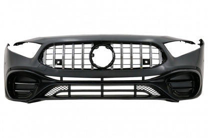 Front Bumper A45 Design with Panamericana Grille for Mercedes A-Class W177 V177 (2018–2022)