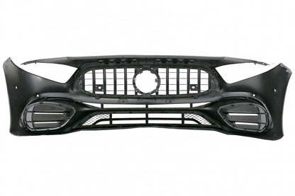 Front Bumper A45 Design with Panamericana Grille for Mercedes A-Class W177 V177 (2018–2022)