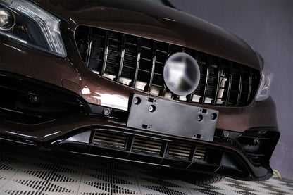Front Bumper A45 Design with Side Decals Dark Grey for Mercedes A-Class W176 (2012–2018)
