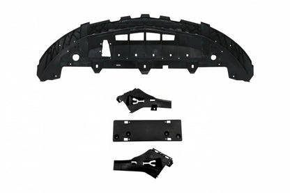Front Bumper A45 Design with Side Decals Dark Grey for Mercedes A-Class W176 (2012–2018)