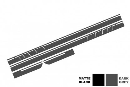 Front Bumper A45 Design with Side Decals Dark Grey for Mercedes A-Class W176 (2012–2018)