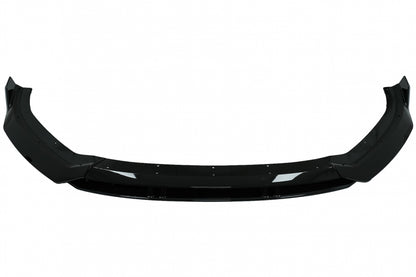 Front Bumper Add-On Spoiler Lip compatible with Audi A3 8V Facelift S-Line (2017-up) Piano Black