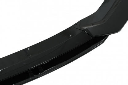 Front Bumper Add-On Spoiler Lip compatible with Audi A3 8V Facelift S-Line (2017-up) Piano Black