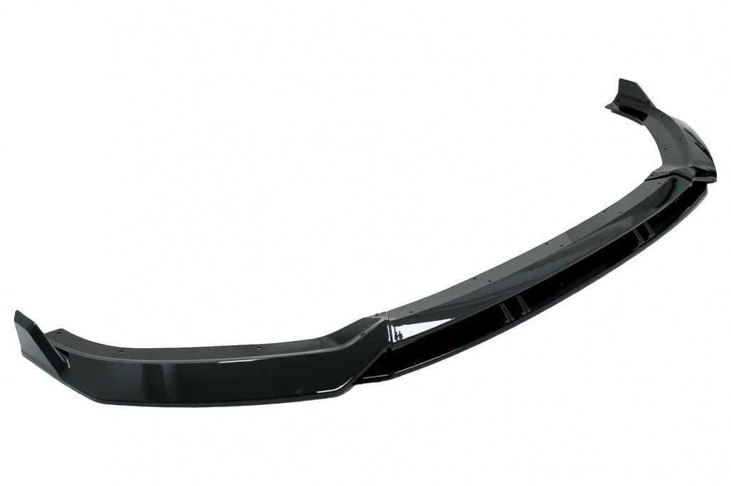 Front Bumper Add-On Spoiler Lip compatible with Audi A3 8V Facelift S-Line (2017-up) Piano Black