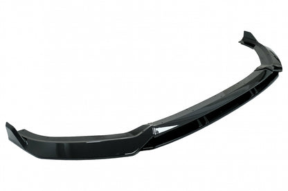 Front Bumper Add-On Spoiler Lip compatible with Audi A3 8V Facelift S-Line (2017-up) Piano Black