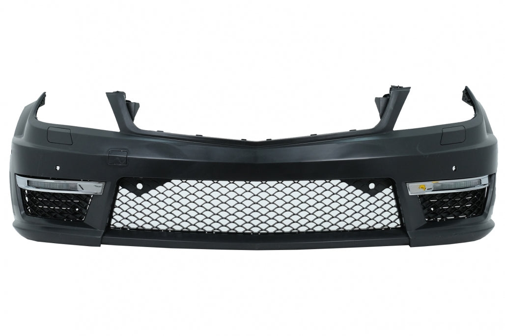 Front Bumper C63 Design for Mercedes C-Class W204 S204 C204 (2007–2015)