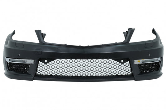 Front Bumper C63 Design for Mercedes C-Class W204 S204 C204 (2007–2015)
