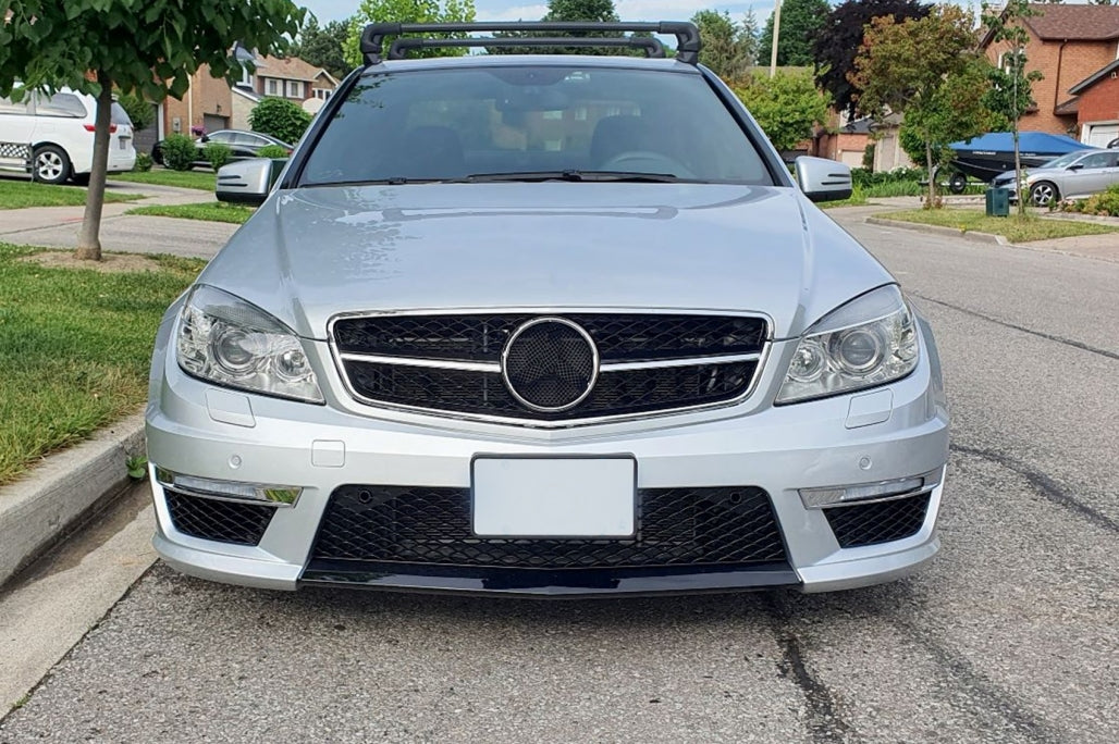 Front Bumper C63 Design for Mercedes C-Class W204 S204 C204 (2007–2015)