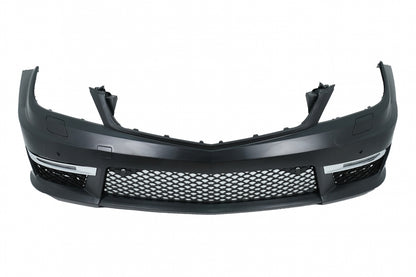 Front Bumper C63 Design for Mercedes C-Class W204 S204 C204 (2007–2015)
