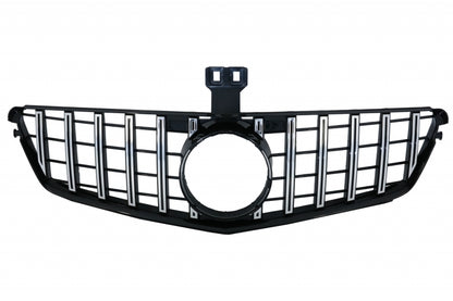 Front Bumper C63 Facelift Look with GT-R Panamericana Grille Chrome for Mercedes C-Class W204 S204 (2007–2015)
