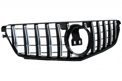 Front Bumper C63 Facelift Look with GT-R Panamericana Grille Chrome for Mercedes C-Class W204 S204 (2007–2015)