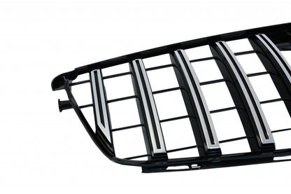 Front Bumper C63 Facelift Look with GT-R Panamericana Grille Chrome for Mercedes C-Class W204 S204 (2007–2015)