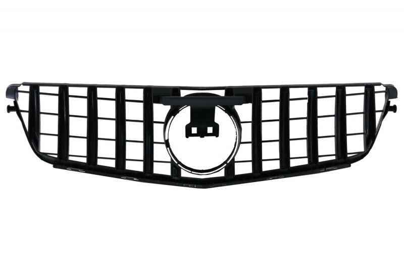Front Bumper C63 Facelift Look with GT-R Panamericana Grille Chrome for Mercedes C-Class W204 S204 (2007–2015)