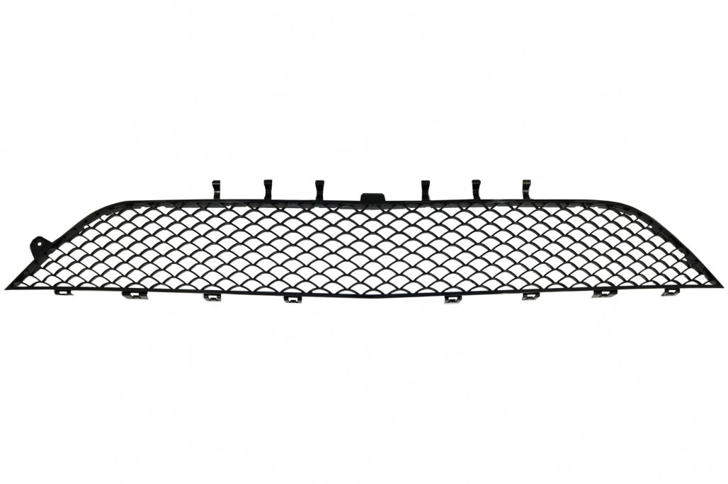 Front Bumper Central Lower Grille Piano Black for Mercedes S-Class W222 (2013–2017) S63 Design
