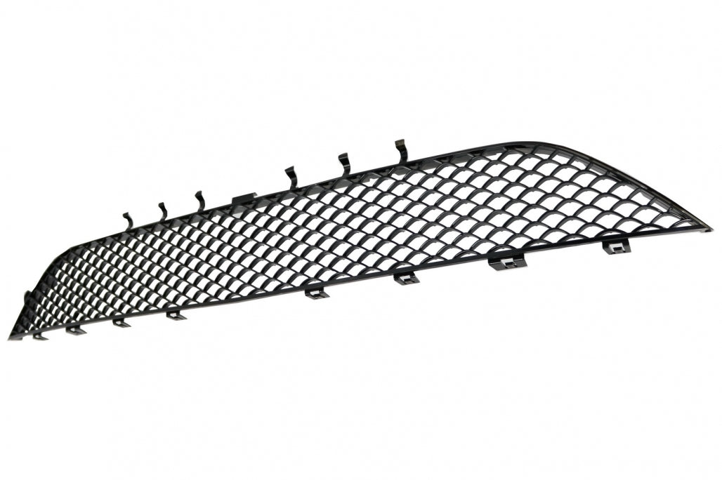 Front Bumper Central Lower Grille Piano Black for Mercedes S-Class W222 (2013–2017) S63 Design