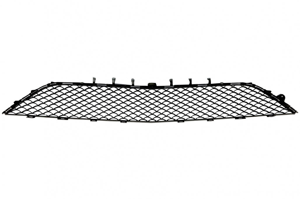 Front Bumper Central Lower Grille Piano Black for Mercedes S-Class W222 (2013–2017) S63 Design