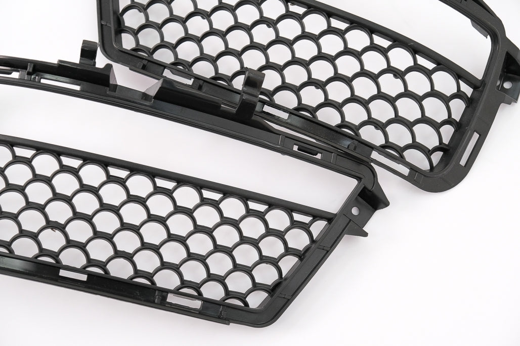Front Bumper Central Lower Grille and Side Grilles for Mercedes S-Class W221 (2005–2012) S63 S65 Design