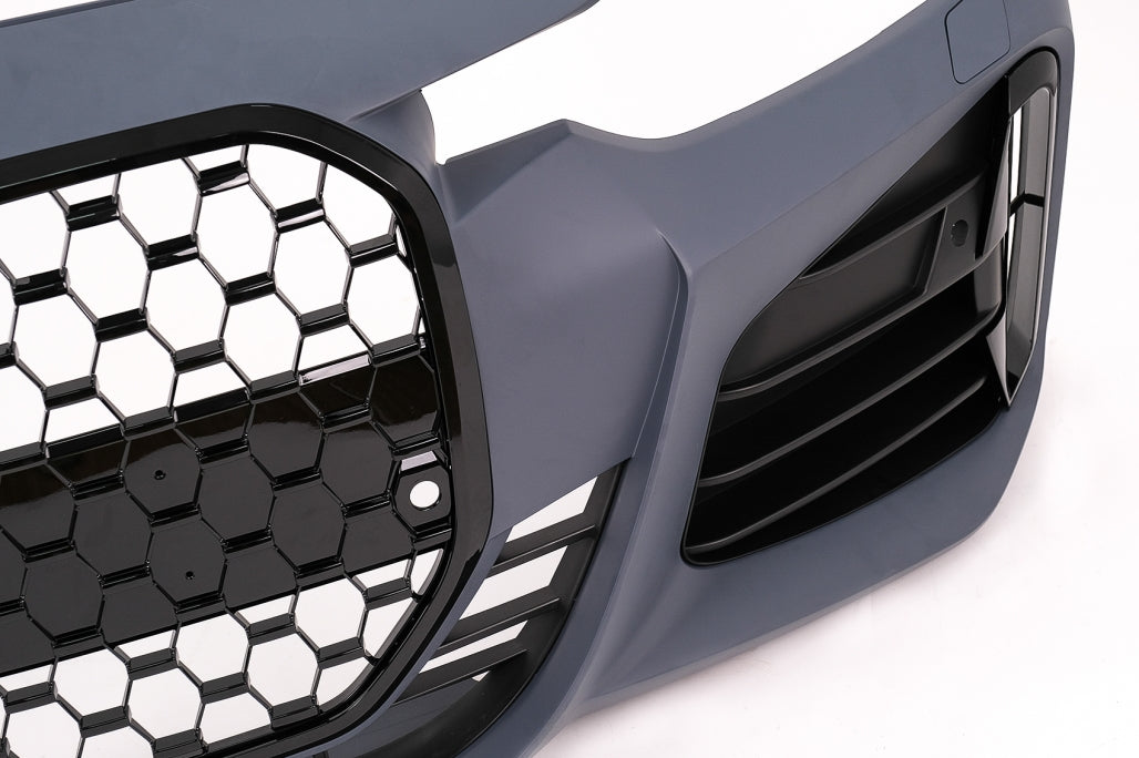 Front Bumper Conversion to G80 M3 Design with Piano Black Grille for BMW 3 Series F30 F31 (2011–2018)