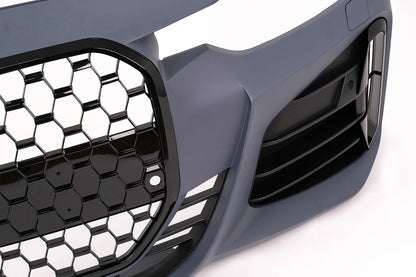 Front Bumper Conversion to G80 M3 Design with Piano Black Grille for BMW 3 Series F30 F31 (2011–2018)