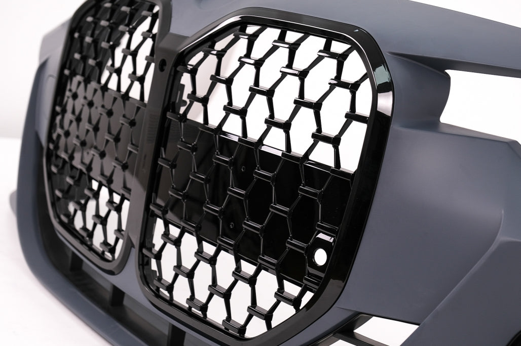 Front Bumper Conversion to G80 M3 Design with Piano Black Grille for BMW 3 Series F30 F31 (2011–2018)