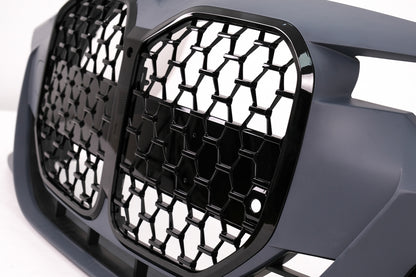 Front Bumper Conversion to G80 M3 Design with Piano Black Grille for BMW 3 Series F30 F31 (2011–2018)
