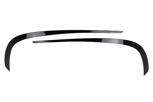 Front Bumper Fins Glossy Black for Mercedes E-Class C207 A207 Facelift Sport Line (2013–2017)