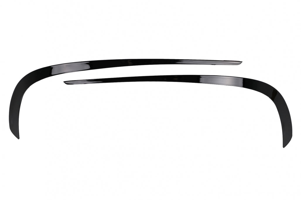 Front Bumper Fins Glossy Black for Mercedes E-Class C207 A207 Facelift Sport Line (2013–2017)