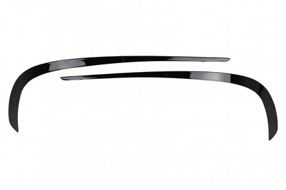 Front Bumper Fins Glossy Black for Mercedes E-Class C207 A207 Facelift Sport Line (2013–2017)