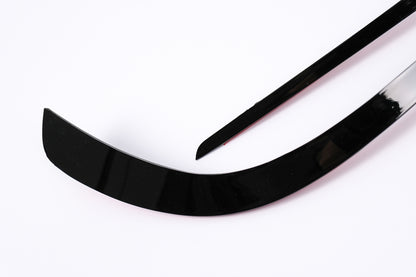 Front Bumper Fins Glossy Black for Mercedes E-Class C207 A207 Facelift Sport Line (2013–2017)