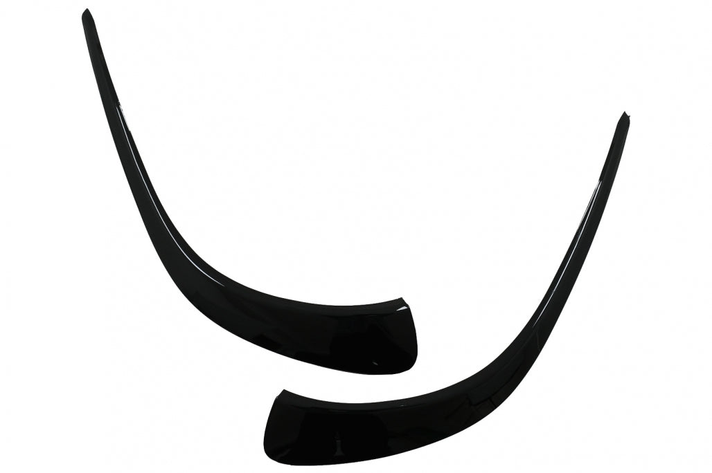 Front Bumper Fins Piano Black for Mercedes CLA C118 X118 Sport Line CLA35 (2019–05.2023)