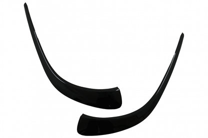 Front Bumper Fins Piano Black for Mercedes CLA C118 X118 Sport Line CLA35 (2019–05.2023)