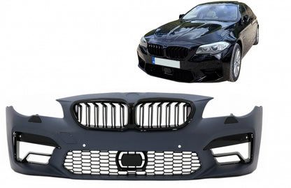 Front Bumper G30 M5 2020 Style with Gloss Black Grilles for BMW 5 Series F10 F11 (2011–2017)