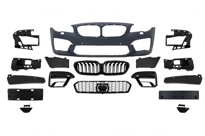 Front Bumper G30 M5 2020 Style with Gloss Black Grilles for BMW 5 Series F10 F11 (2011–2017)