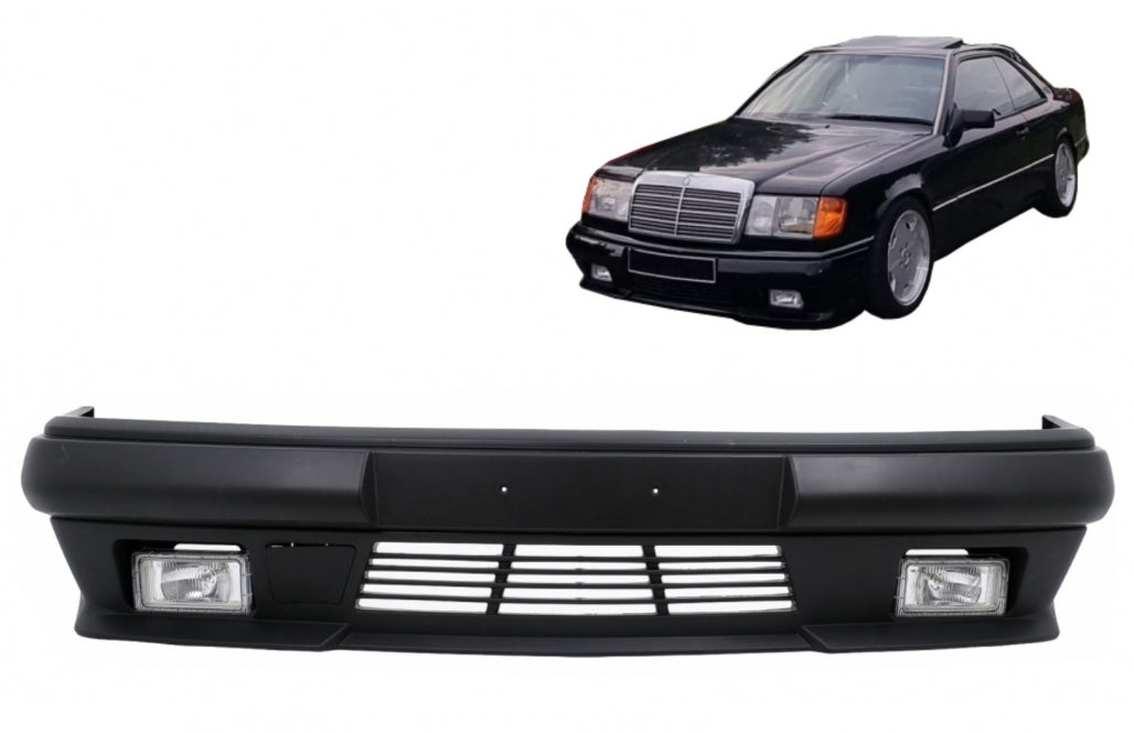 Front Bumper Gen I Design with Fog Lights for Mercedes E-Class W124 S124 C124 A124 (1989–1996)