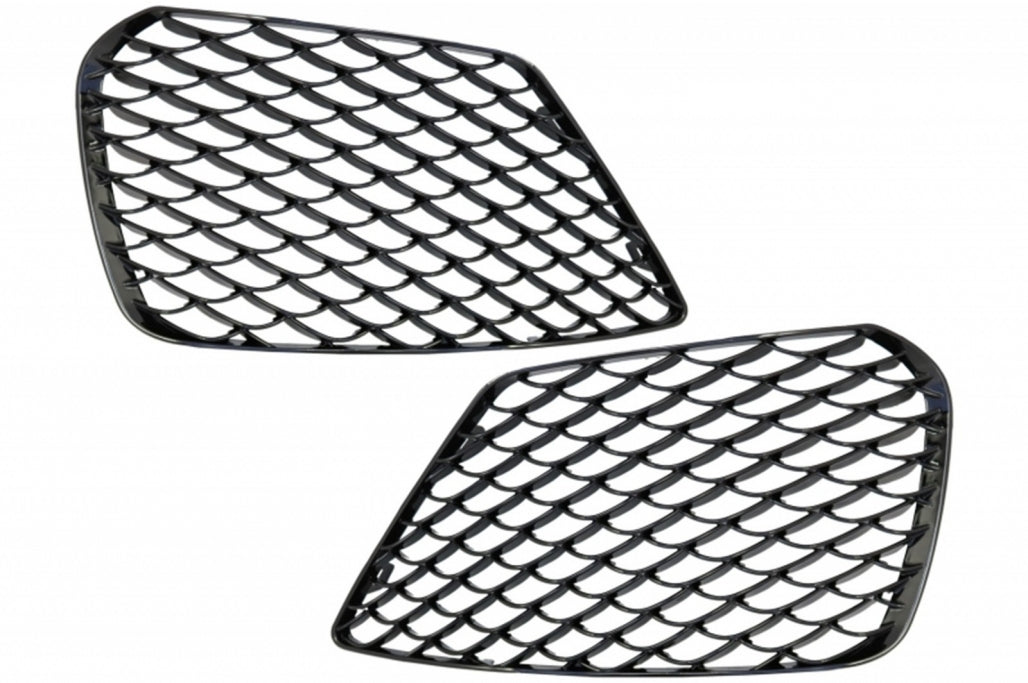 Front Bumper Grille Assembly S63 Look Piano Black for Mercedes S-Class W222 (2013–2017)
