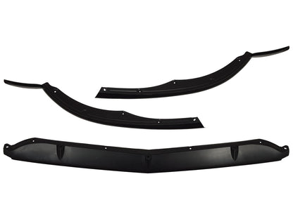 Front Bumper Lip Edition 1 Design Matte Black for Mercedes C-Class W205 S205 C205 A205 (2014–2018)