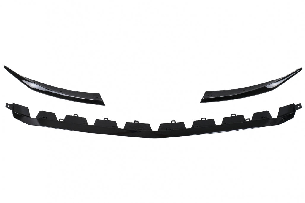 Front Bumper Lip Extension A35 Design Piano Black for Mercedes A-Class W177 V177 (2018–2022)