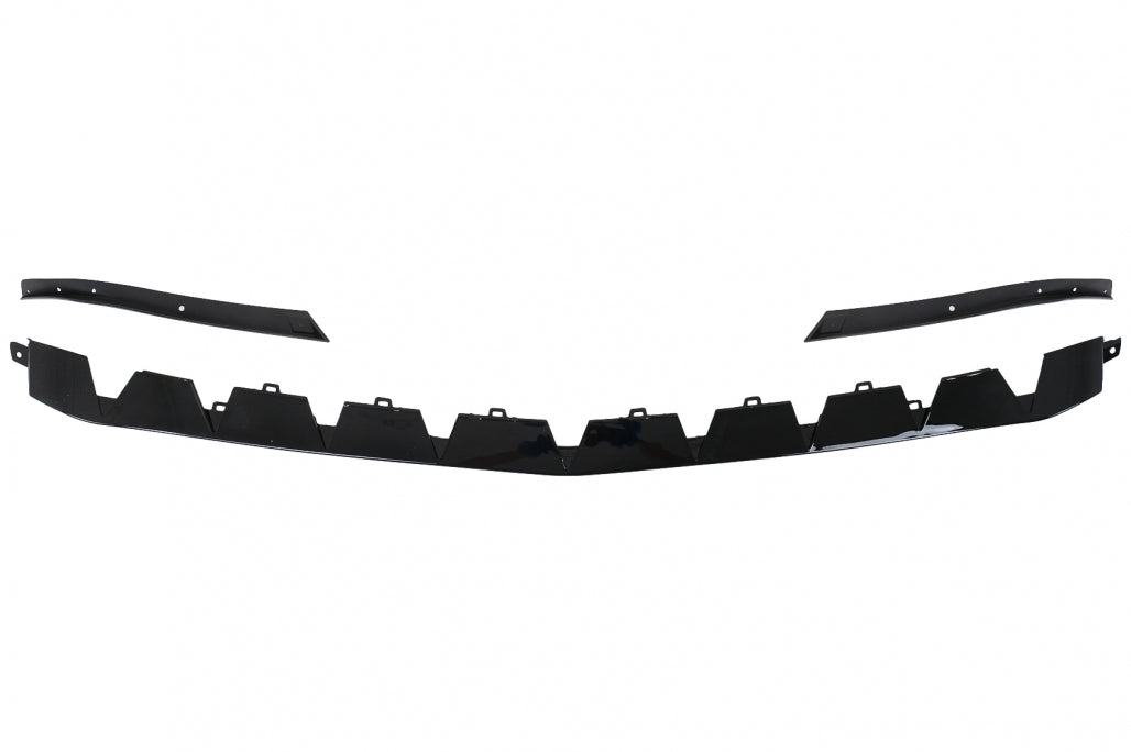 Front Bumper Lip Extension A35 Design Piano Black for Mercedes A-Class W177 V177 (2018–2022)