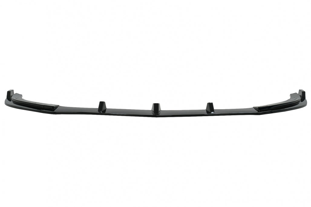 Front Bumper Lip Extension Piano Black for Mercedes E-Class W212 S212 Facelift AMG Sport Line (2013–2016)
