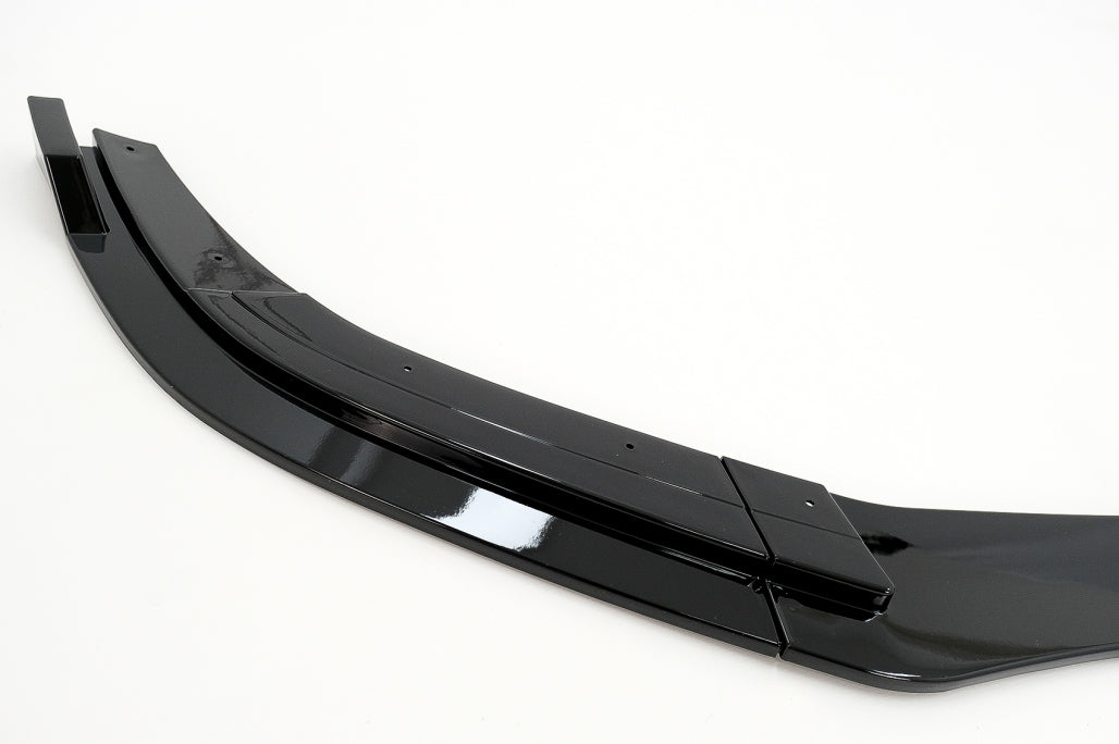 Front Bumper Lip Extension Piano Black for Mercedes E-Class W212 S212 Facelift AMG Sport Line (2013–2016)