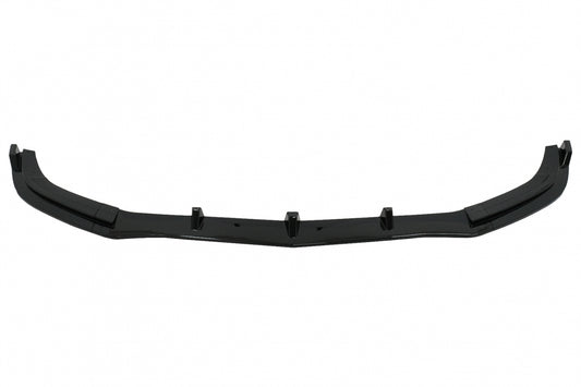 Front Bumper Lip Extension Piano Black for Mercedes E-Class W212 S212 Facelift AMG Sport Line (2013–2016)