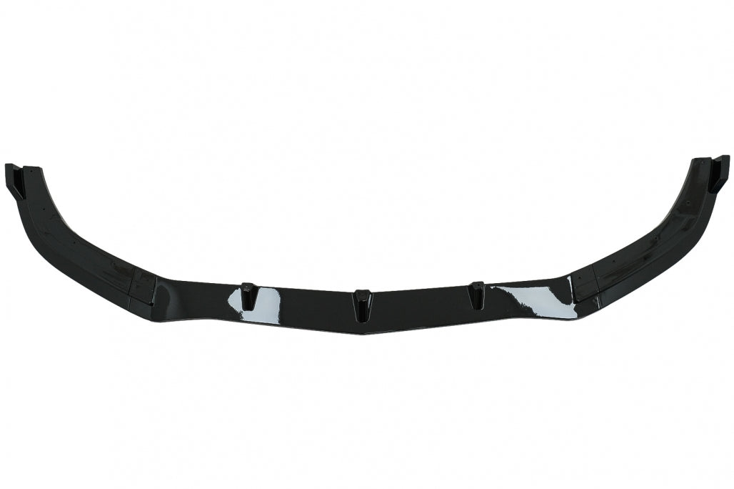 Front Bumper Lip Extension Piano Black for Mercedes E-Class W212 S212 Facelift AMG Sport Line (2013–2016)