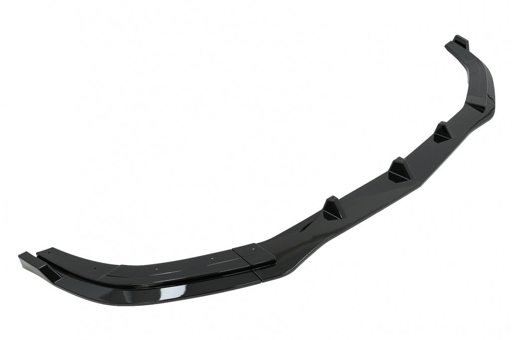 Front Bumper Lip Extension Piano Black for Mercedes E-Class W212 S212 Facelift AMG Sport Line (2013–2016)