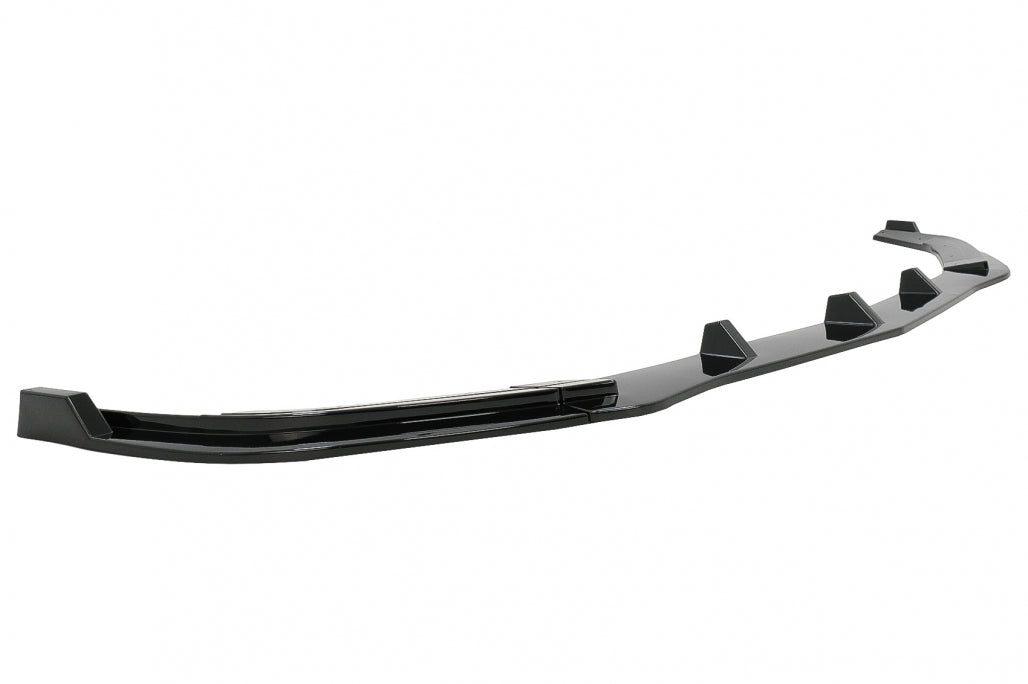 Front Bumper Lip Extension Piano Black for Mercedes E-Class W212 S212 Facelift AMG Sport Line (2013–2016)