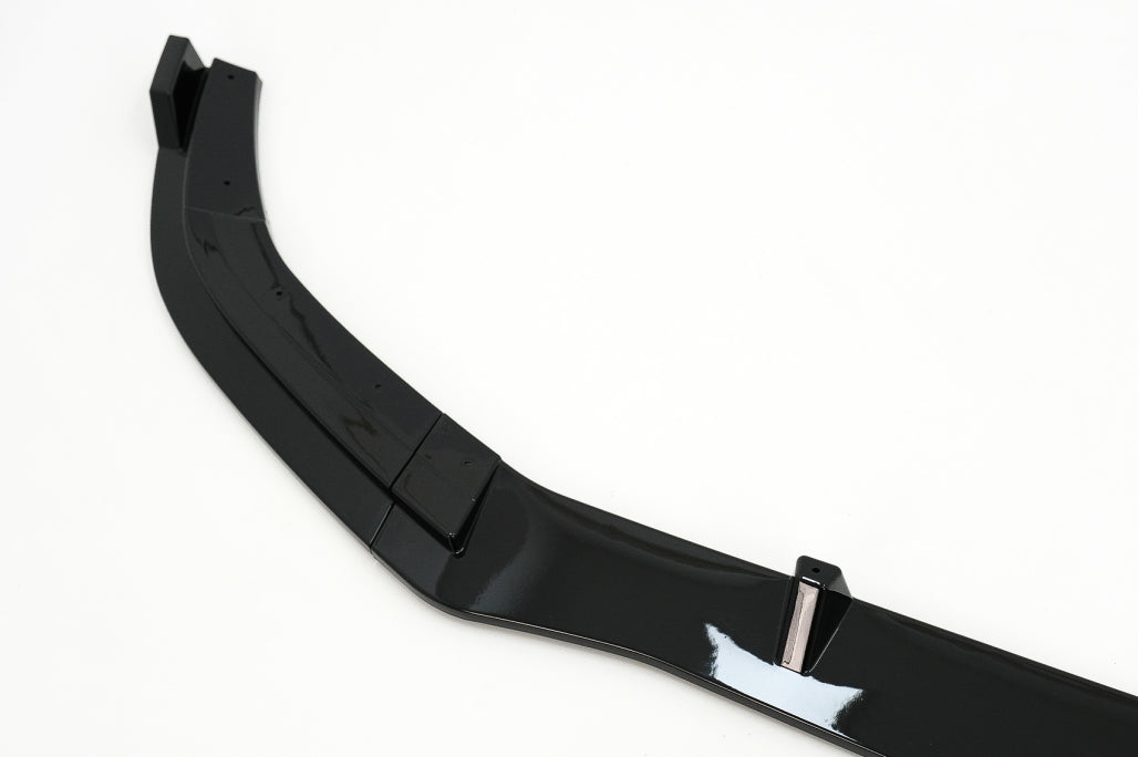 Front Bumper Lip Extension Piano Black for Mercedes E-Class W212 S212 Facelift AMG Sport Line (2013–2016)