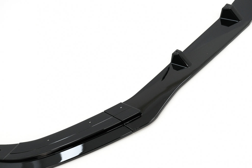 Front Bumper Lip Extension Piano Black for Mercedes E-Class W212 S212 Facelift AMG Sport Line (2013–2016)