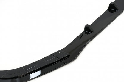 Front Bumper Lip Extension Piano Black for Mercedes E-Class W212 S212 Facelift AMG Sport Line (2013–2016)