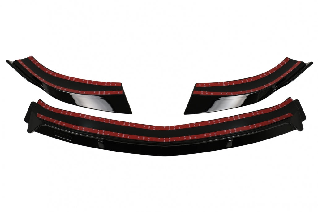 Front Bumper Lip Glossy Black for Mercedes CLA45 C117 X117 (2013–2016)