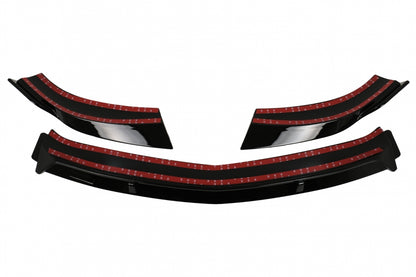 Front Bumper Lip Glossy Black for Mercedes CLA45 C117 X117 (2013–2016)