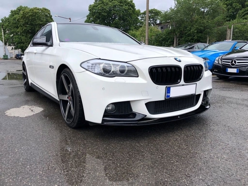 Front Bumper Lip M-Performance with Double Stripe Kidney Grilles for BMW 5 Series F10 F11 (2011-2017)